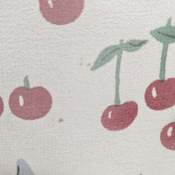 Anna Sui Anthropologie Silk Cherry Sleeveless Dress Cottagecore Pinup Size 12 - Picture 16 of 16